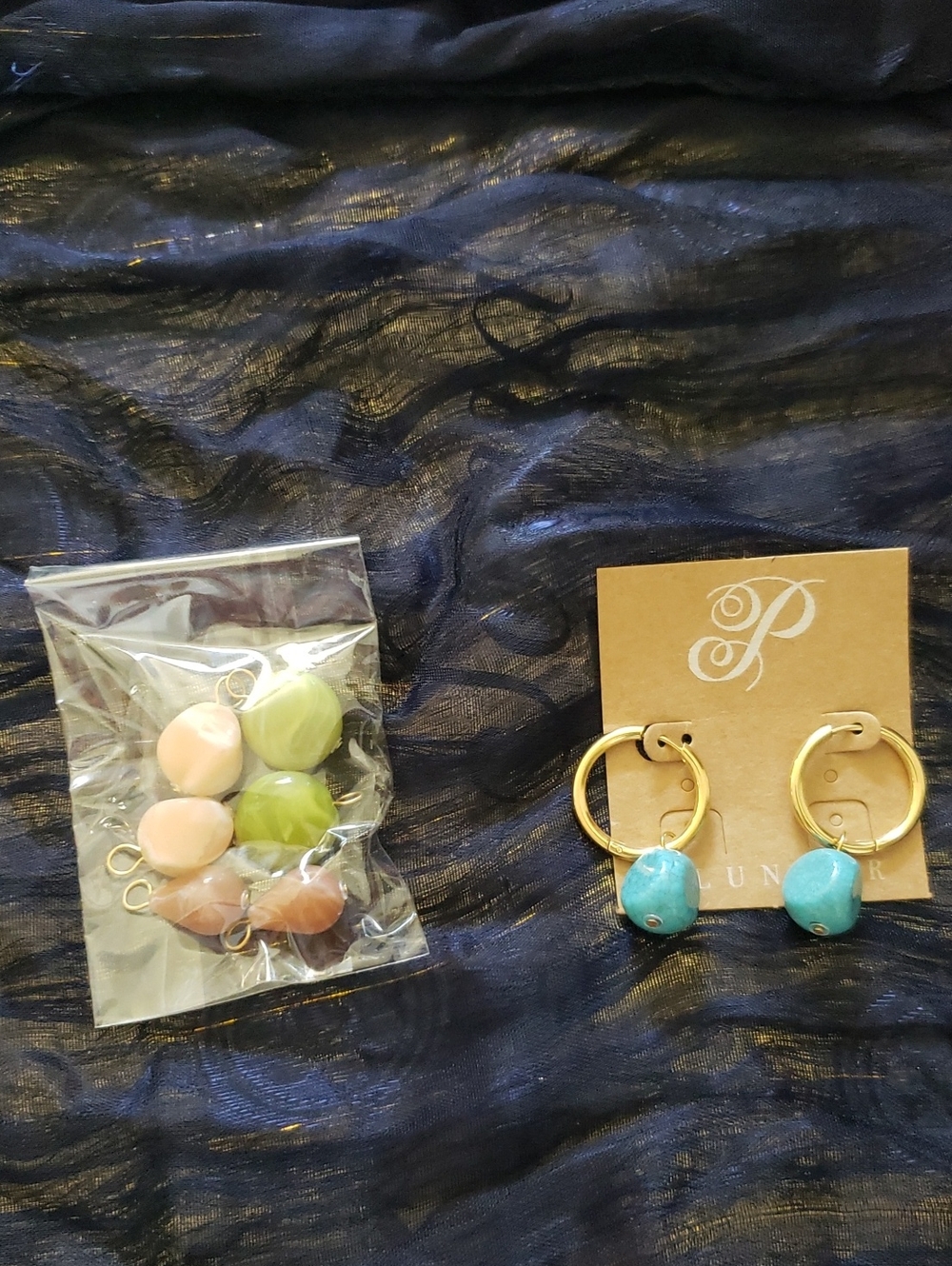 NWT Plunder Inerchangeable  Hoop Earrings